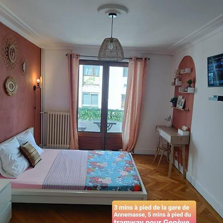 Belle Chambre D'Hote Avec Balcon Prive - 3 Mins Gare Annemasse - Geneve Acces Direct Exterior photo